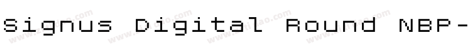 Signus Digital Round NBP字体转换